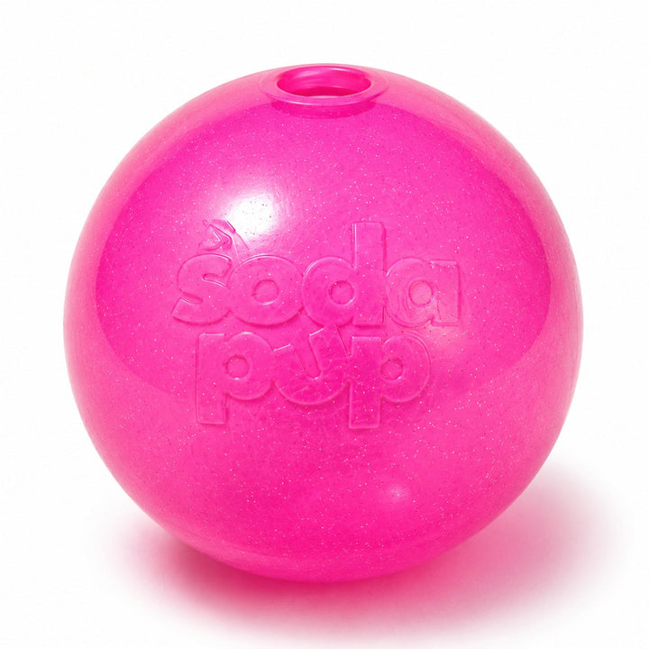 Glitter Ball 3-Pack Dog Toy | Soft PUP-X Rubber Floating Fetch Ball with Treat Dispenser | USA Made