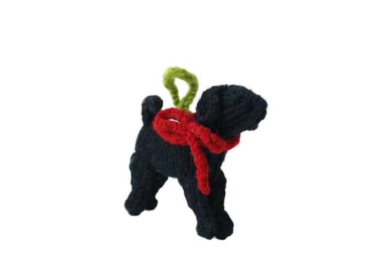 Black Lab Dog Ornament