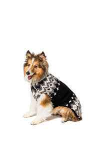Black Ski Wool Dog Sweater