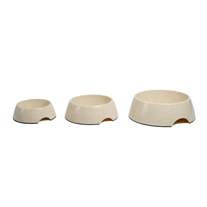 Country Living Set of 2 Natural Fiber Dog Bowls – White Swan American Pet Supplies