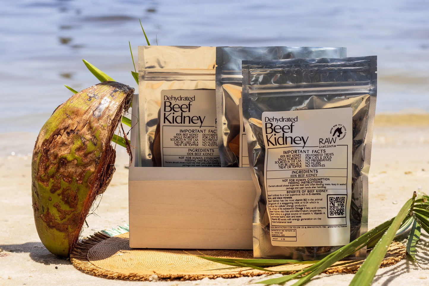 Dehydrated Beef Kidney | Raw Instincts | Small Batch Superfood Treat for Cats & Dogs Raw Instincts