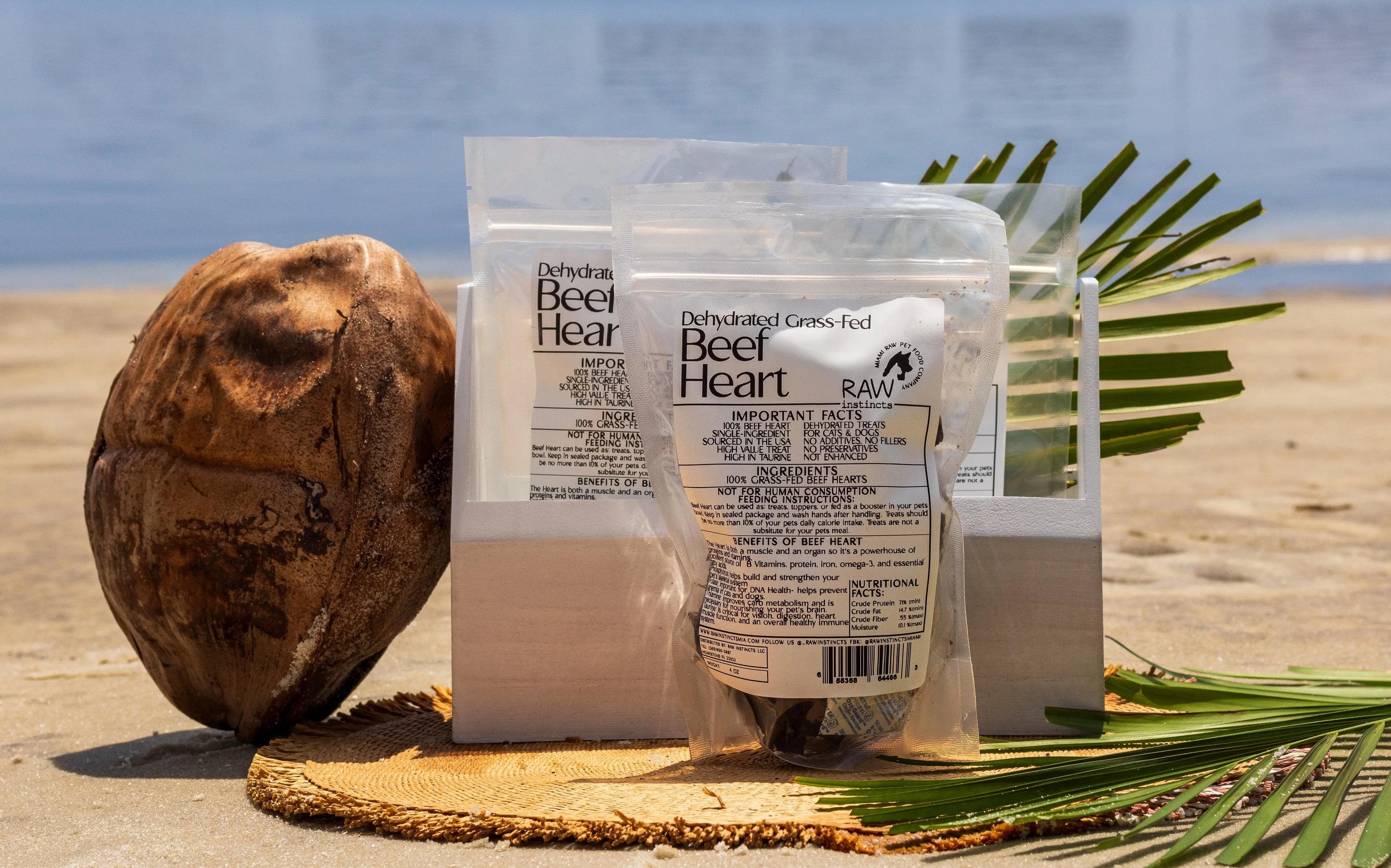 Dehydrated Beef Heart – Raw Instincts | Nutritious Treat for Cats & Dogs Raw Instincts