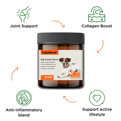 Hip & Joint Chews (90 Chews) Freezbone