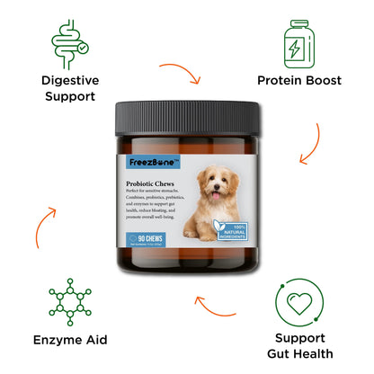 Probiotic Chews (90 Chews) Freezbone