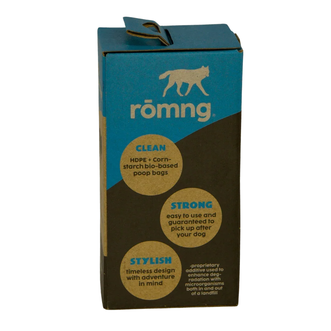 bio-based dog poop bags by rōmng