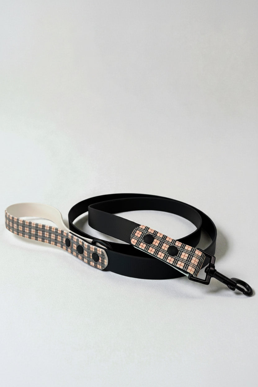British Plaid Biothane Leash
