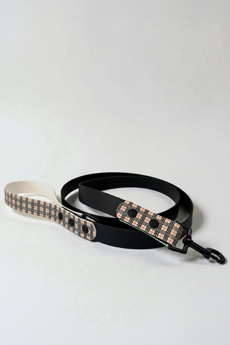 British Plaid Biothane Leash