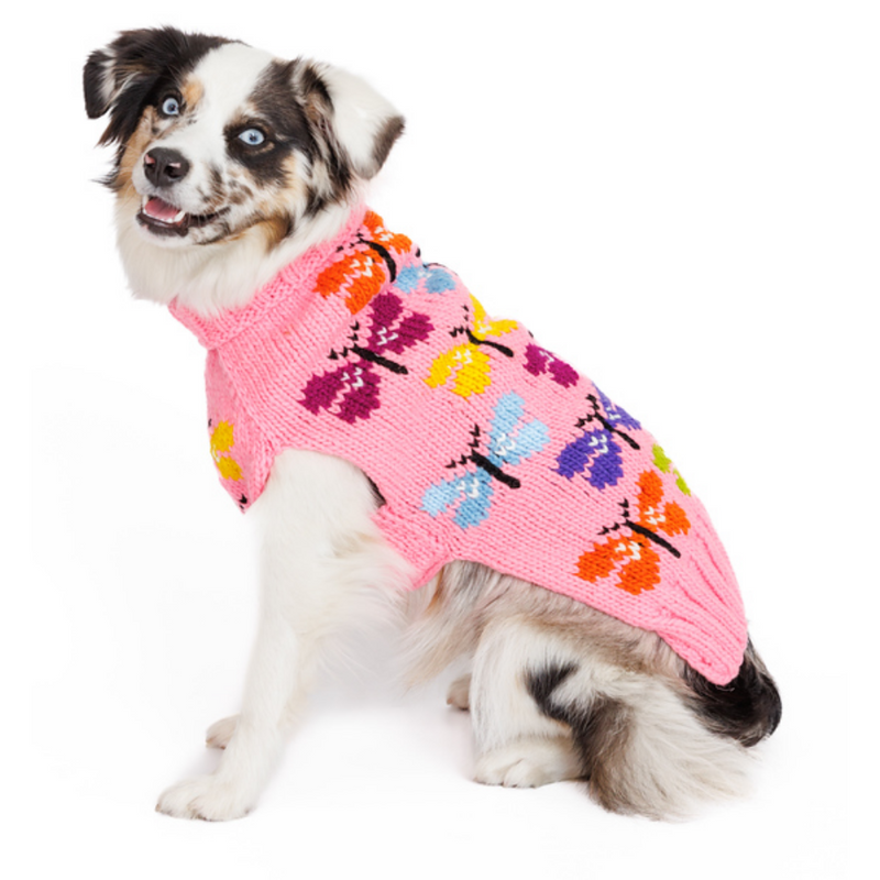 Butterfly Wool Dog Sweater