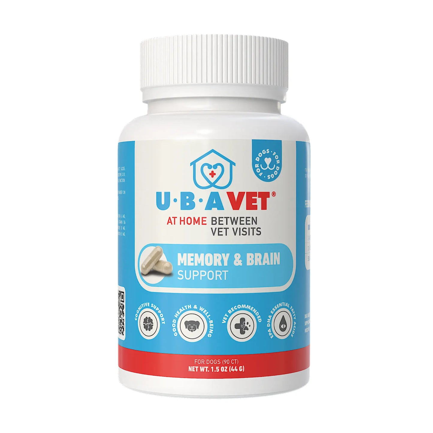 UBAVET Memory & Brain Support for Senior Dogs – 90 ct Cognitive Health Supplement American Pet Supplies