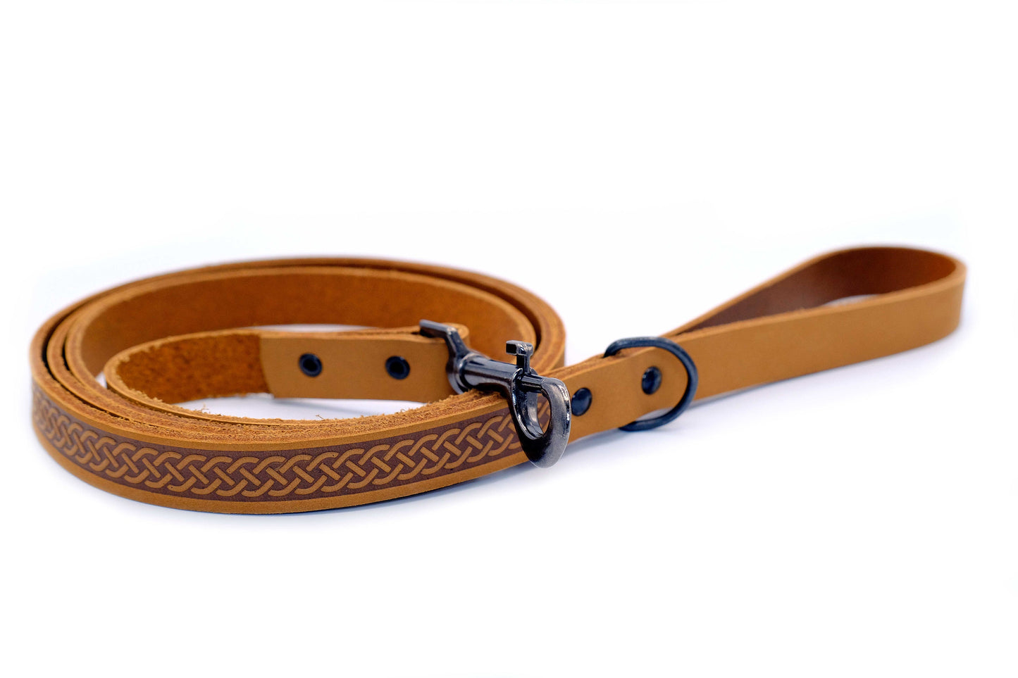 Celtic Sport Leather Collar and Leash Set Euro-Dog Collars and Leads