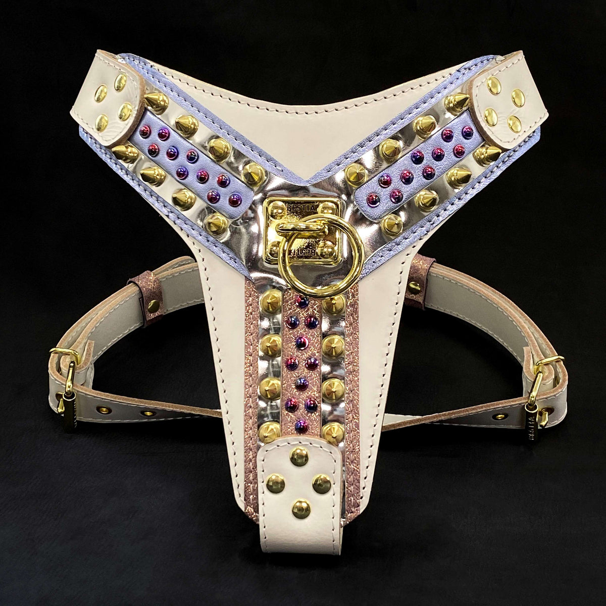 Bestia Candy Leather Dog Harness