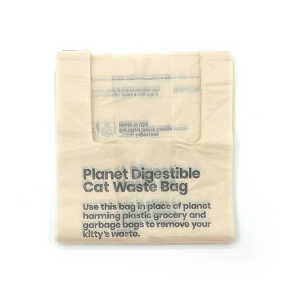 Boba & Vespa Cat Litter Bag Holder in Natural Cotton Canvas The Kind Pet