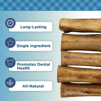 Country Living 5”-6” Beef Center Cut Bones for Dogs – 5 Count Bag – All-Natural, Long-Lasting Dog Chews – Single-Ingredient, High-Protein, Rawhide-Free – Supports Dental Health American Pet Supplies