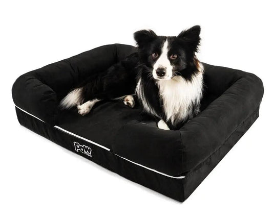 PupLounge™ Memory Foam Dog Bed Cover - Charcoal Grey (Bed Not Included) - Small Paw.com