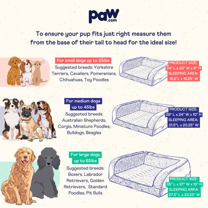PupChill™ Cooling Bolster Dog Bed + Waterproof Blanket Bundle - Arctic Grey Paw.com