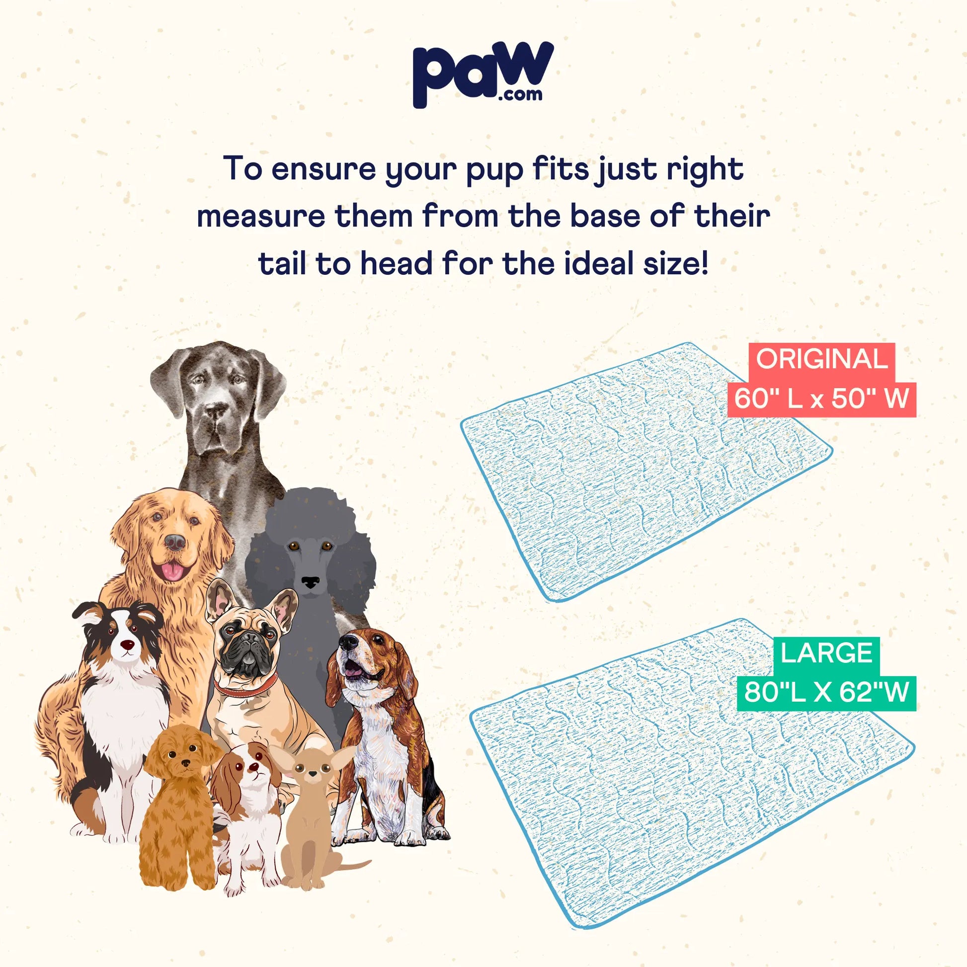 PupChill™ Cooling Waterproof Blanket - Arctic Sand Paw.com