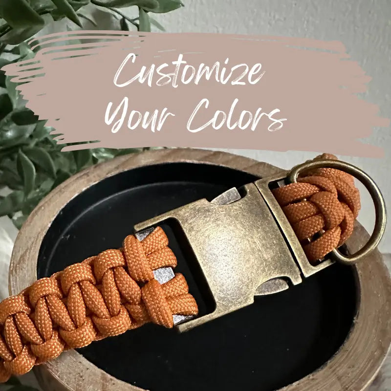 Cobra Braid Handmade Dog Collar - Customize Your Color Pawsh Pup Co.