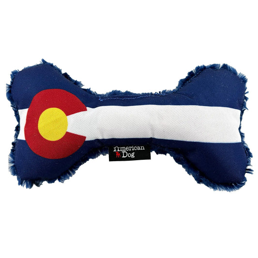 Colorado Flag Bone (Nylon & Fleece) American Dog