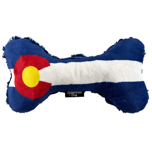 Colorado Flag Bone (Fleece) American Dog