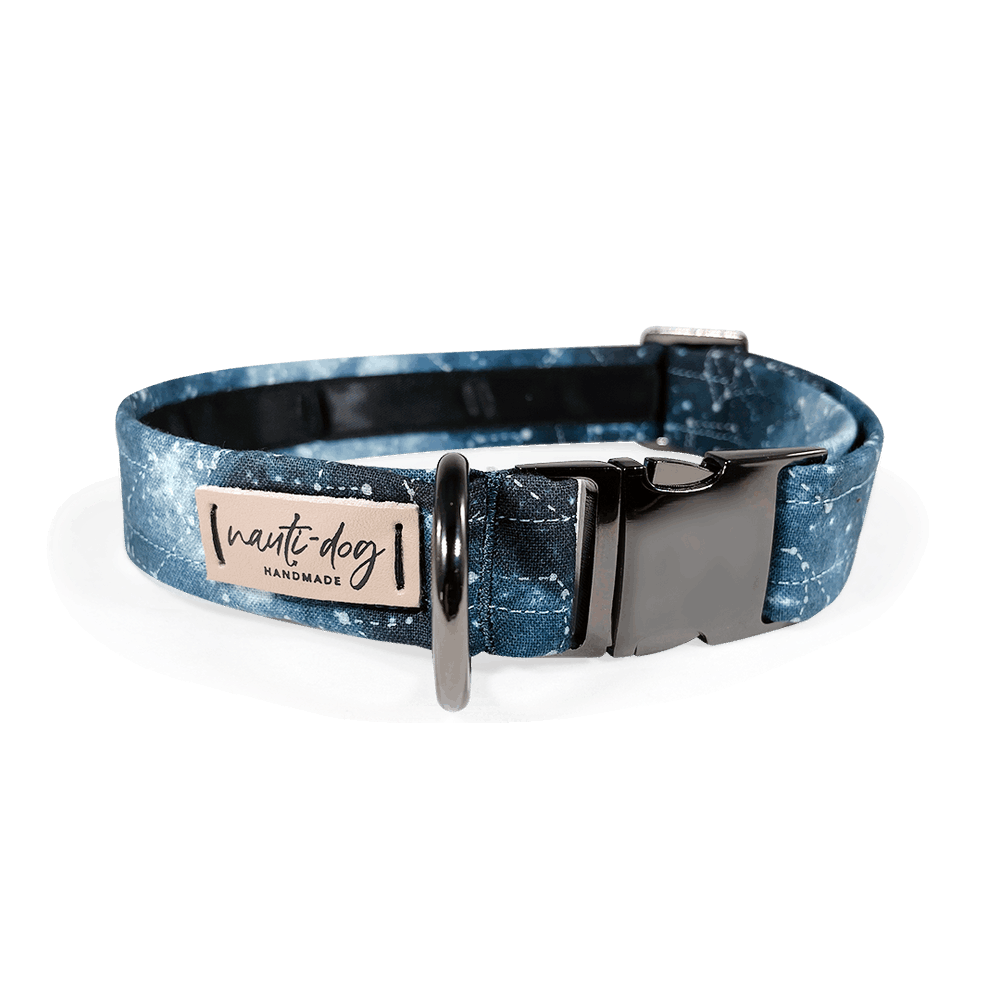 Constellation Astrological Star Chart Buckle & Martingale Dog Collar Nauti-dog Handmade