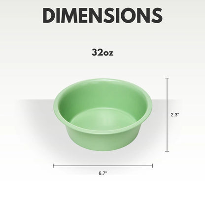 Country Living Set of 2 Coated Stainless Steel Heavy Dog Bowls - Ideal for Medium to Large Breeds American Pet Supplies