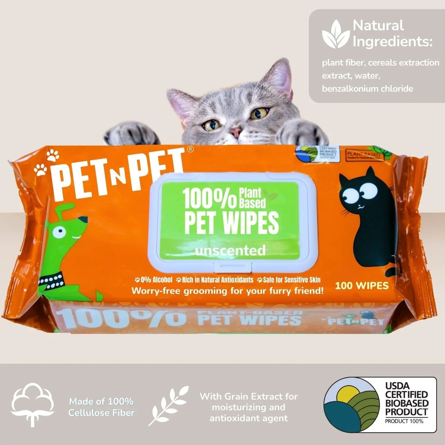 Dog Wipes Cleaning & Deodorizing 400 Count Pet N Pet ®
