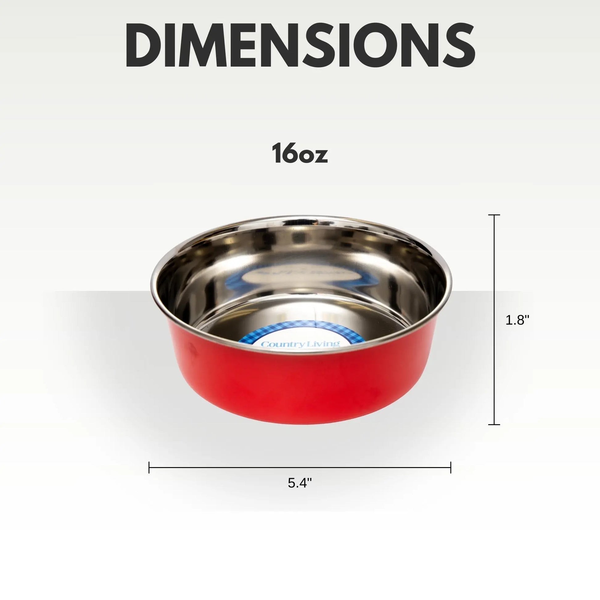 Country Living Set of 2 Heavy Gauge Stainless Steel Dog Bowls - Perfect for Food & Water American Pet Supplies