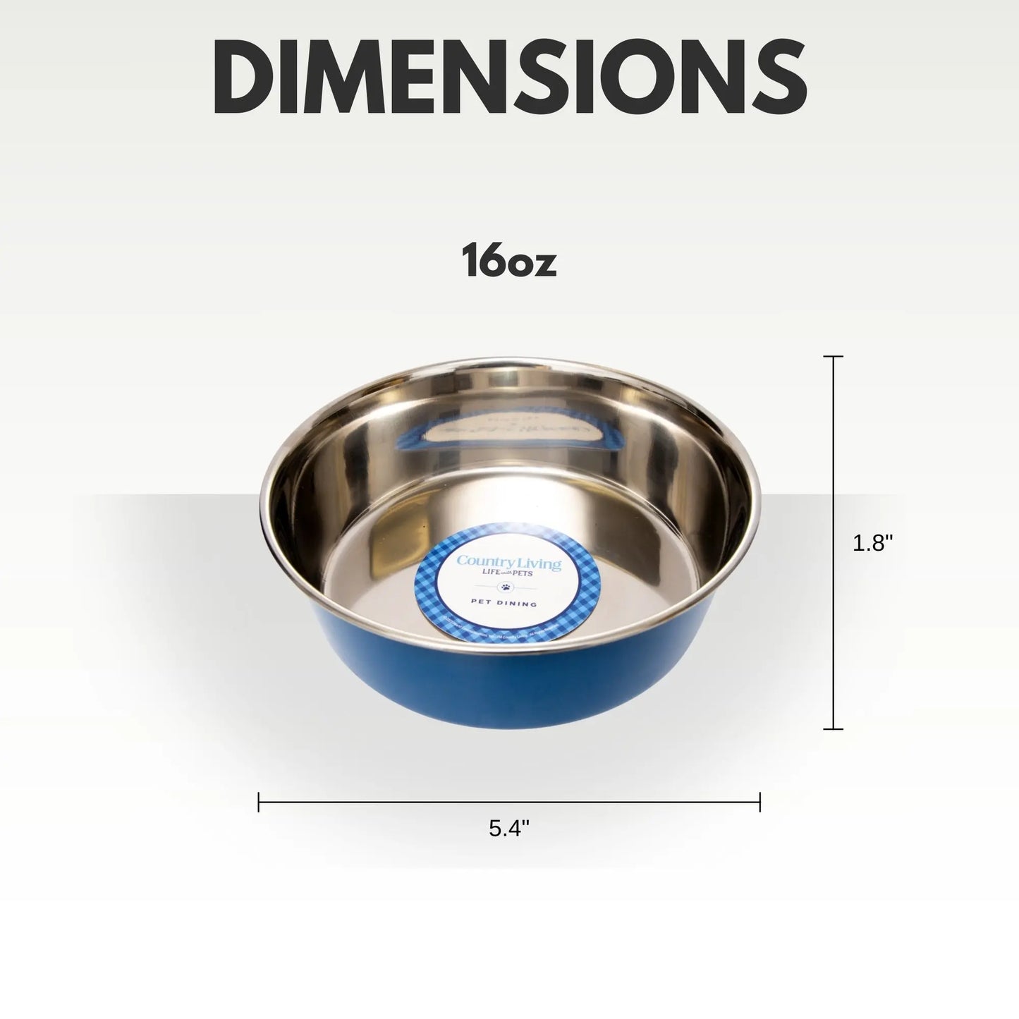 Country Living Set of 2 Heavy Gauge Stainless Steel Dog Bowls - Perfect for Food & Water American Pet Supplies