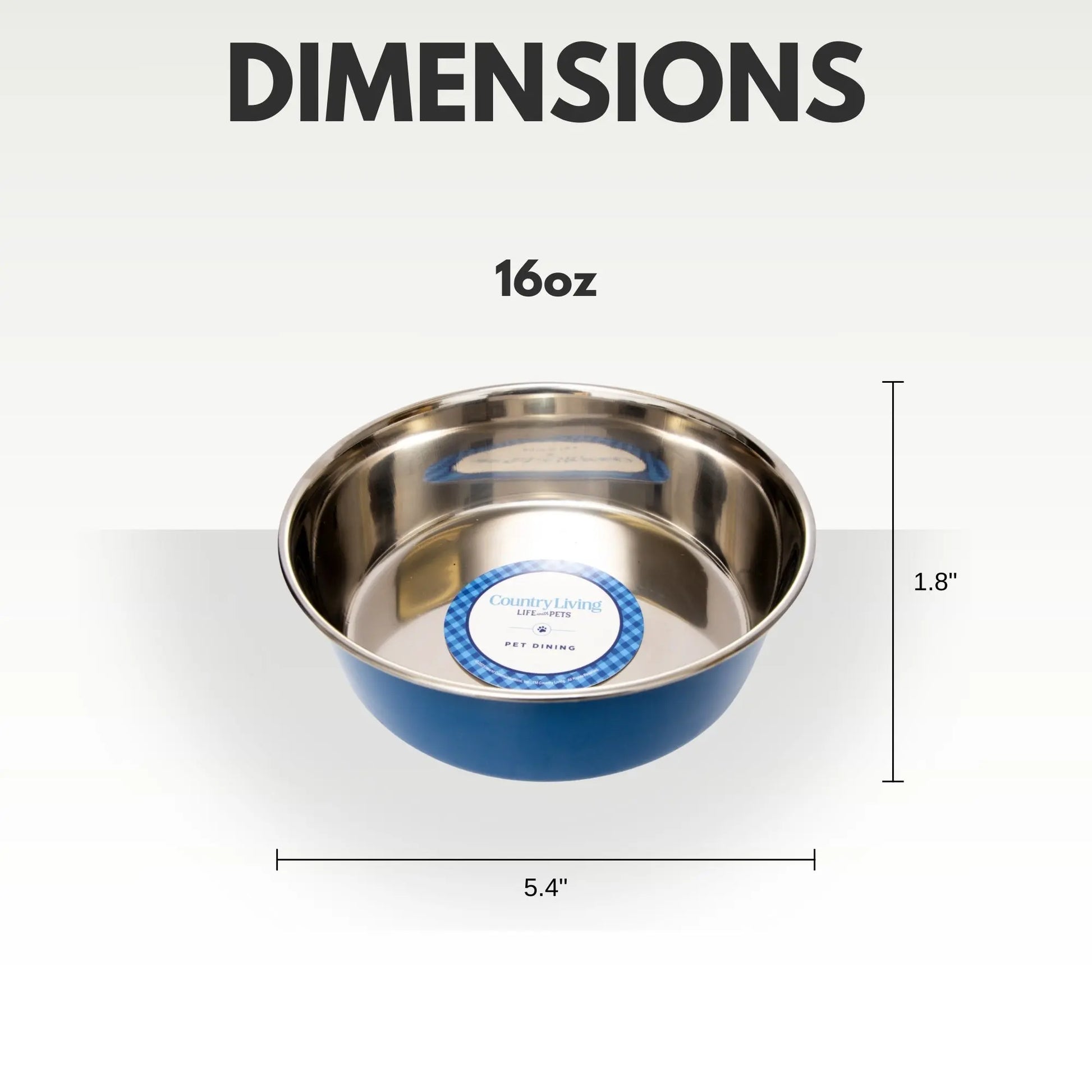 Country Living Set of 2 Heavy Gauge Stainless Steel Dog Bowls - Perfect for Food & Water American Pet Supplies