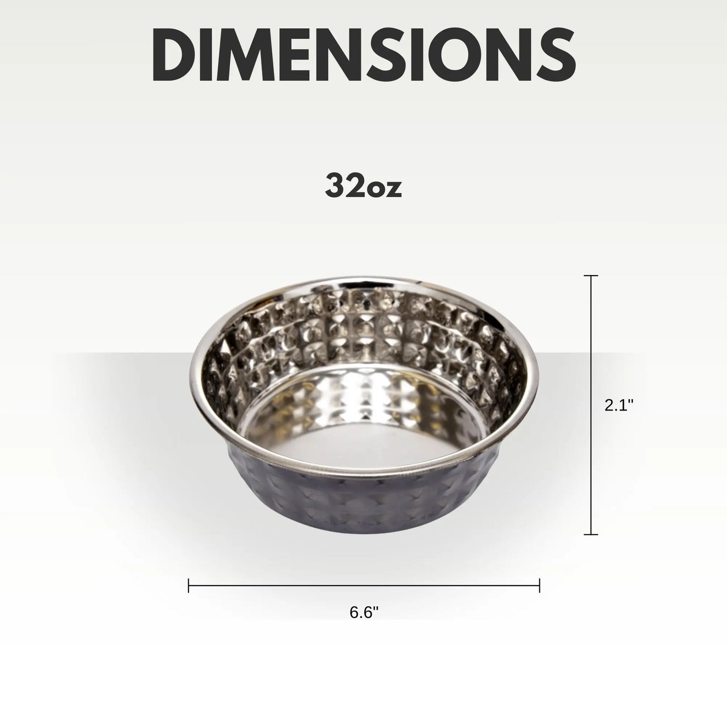 Country Living Set of 2 Hammered Stainless Steel Dog Bowls – Black Pearl American Pet Supplies