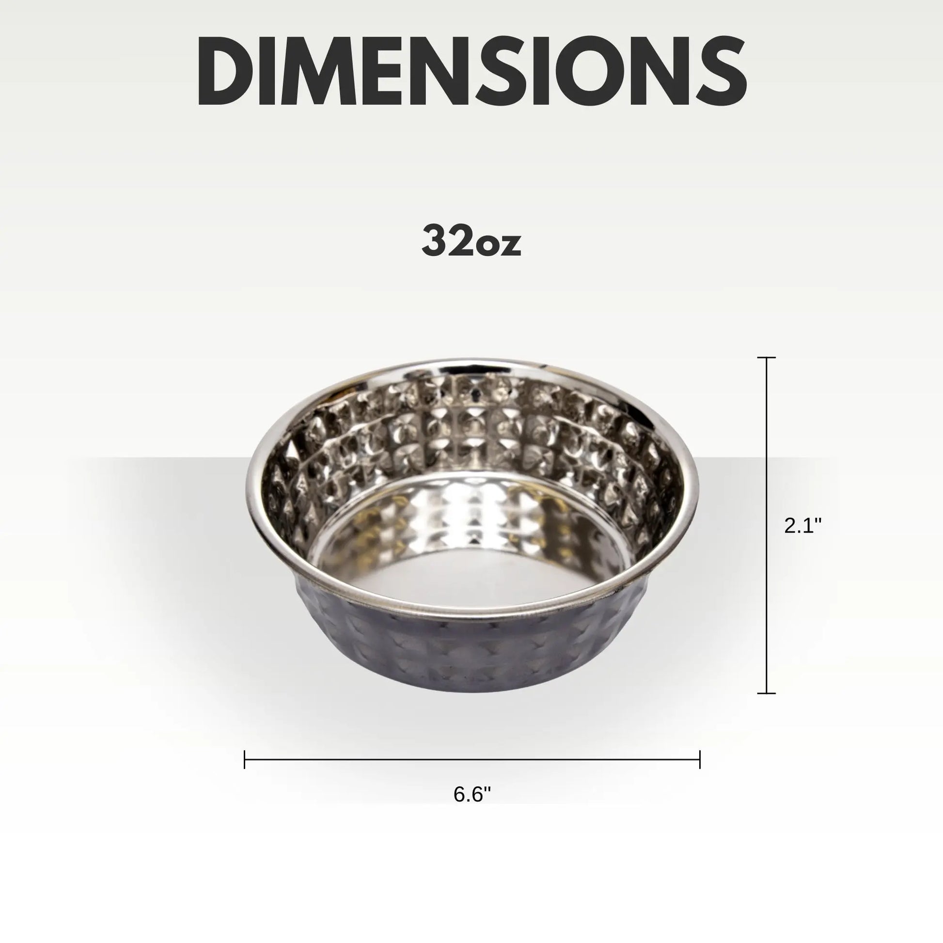 Country Living Set of 2 Hammered Stainless Steel Dog Bowls – Black Pearl American Pet Supplies