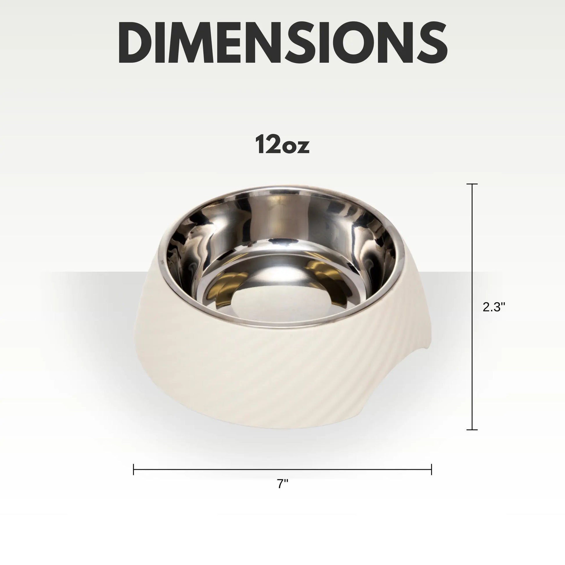 Country Living Set of 2 Round Twill Melamine Dog Bowls with Removable Stainless Steel Inserts – White Swan American Pet Supplies