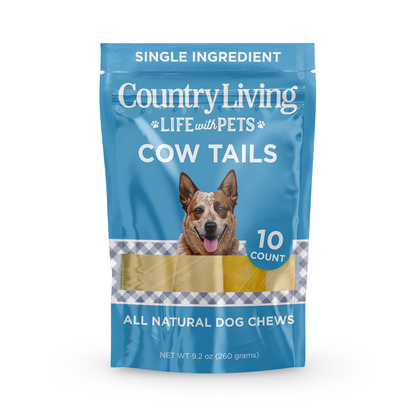 Country Living Natural Cow Ears Dog Chews – 10 Count Bag – All-Natural, Single-Ingredient, Long-Lasting Dog Chews – High-Protein, Low-Fat, Rawhide-Free – Supports Dental Health American Pet Supplies