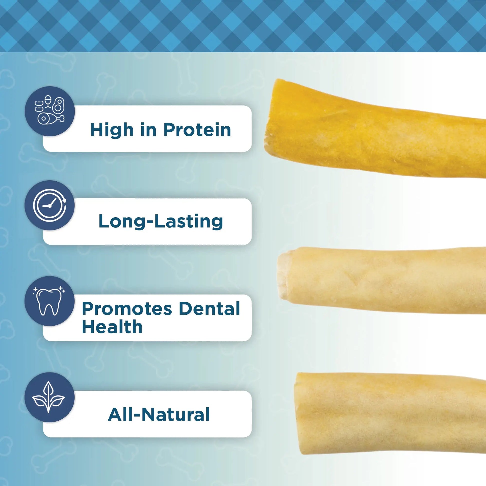 Country Living 5”-7” Cow Tails Dog Chews – 10 Count Bag – All-Natural, Single-Ingredient, Long-Lasting Beef Chews – High-Protein, Grain-Free – Promotes Dental Health American Pet Supplies