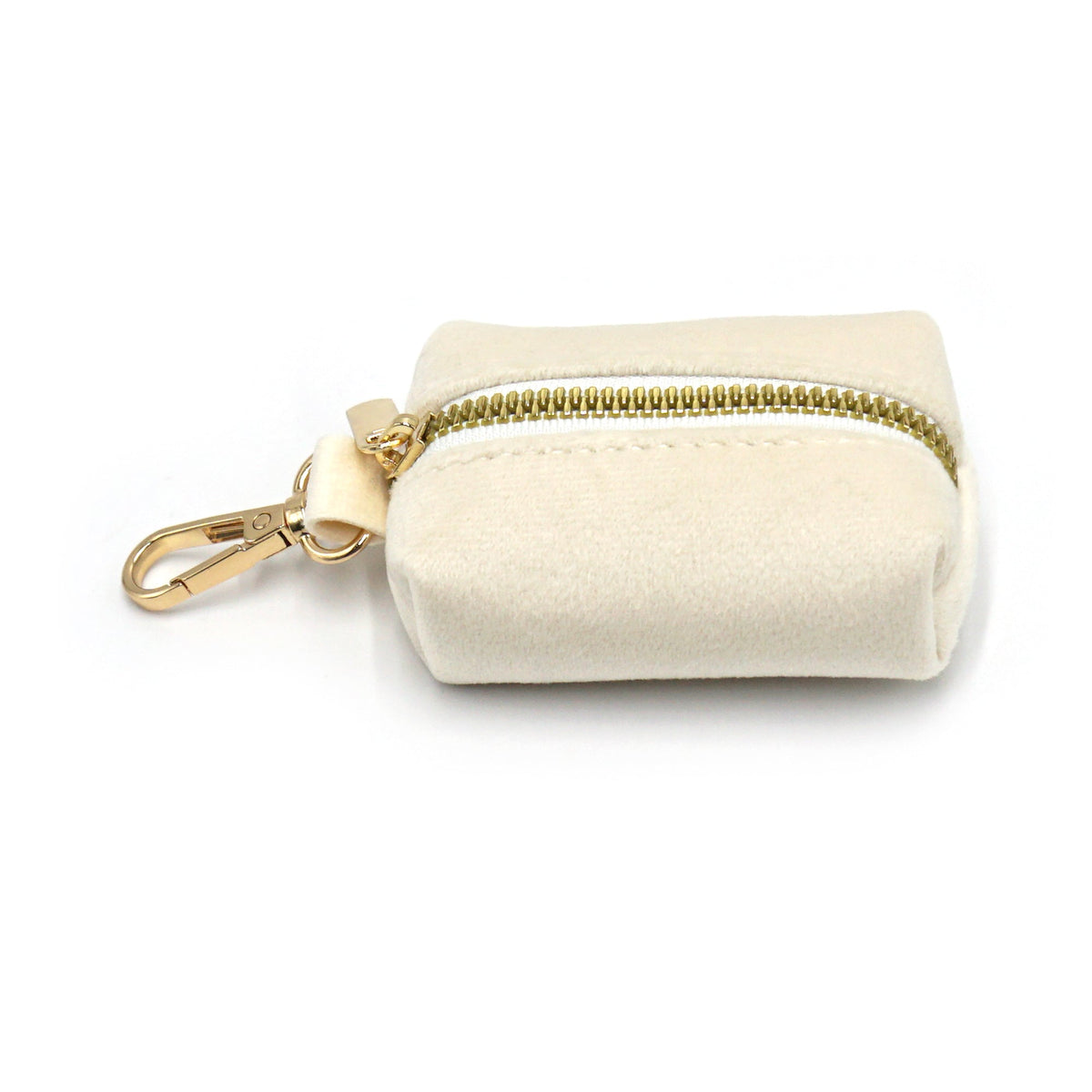 Signature Velvet Poop Bag Dispenser - Cream