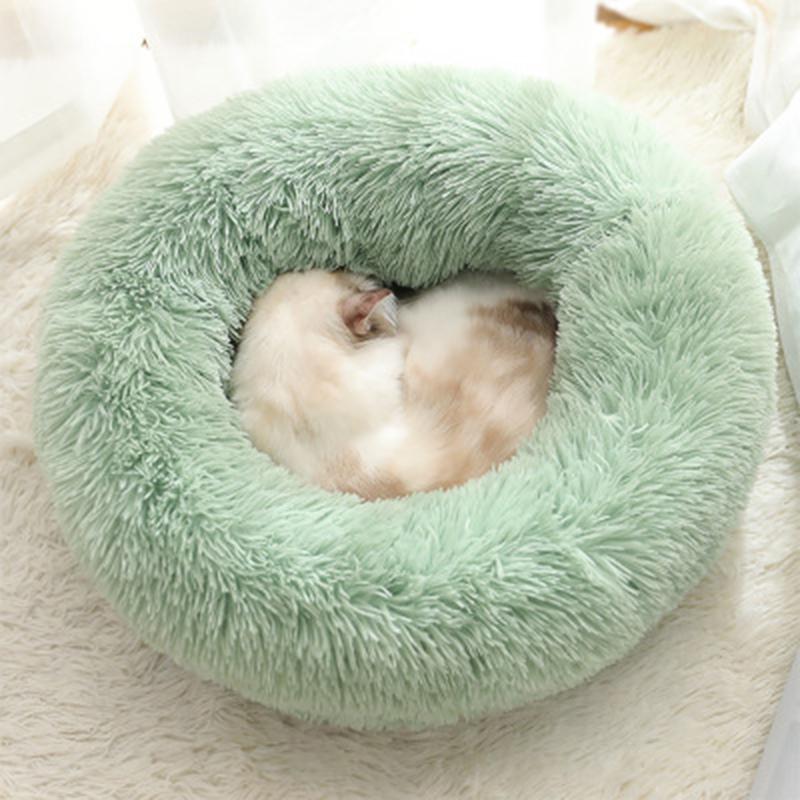 Pet Dog Bed Comfortable Donut Cuddler Round Dog Kennel Ultra Soft Washable Dog and Cat Cushion Bed