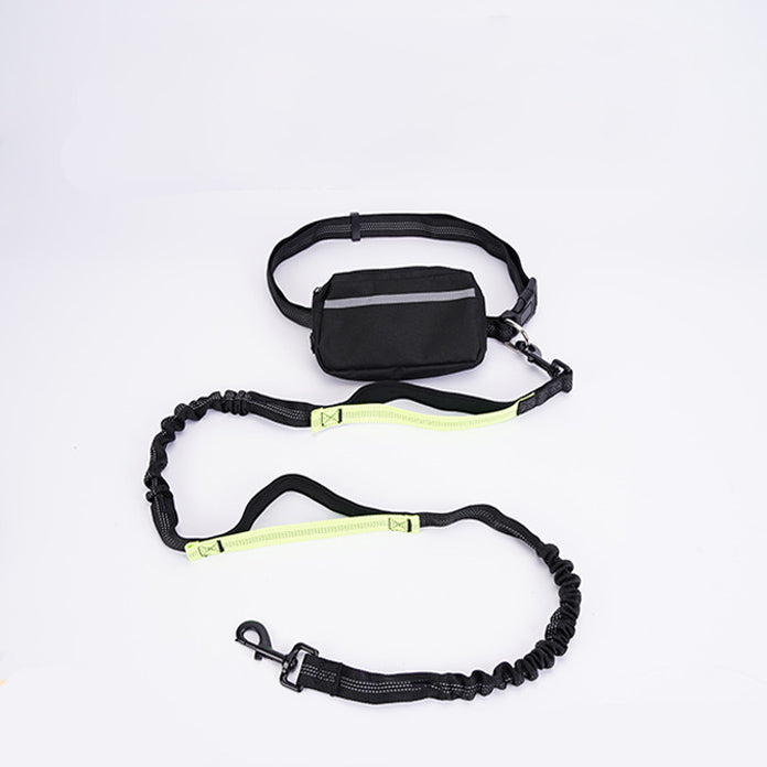 Multifunctional Pet Running Traction Rope Sports Dog Walking Mobile Bag High Elastic Dog Traction Belt Pulling Dog Rope