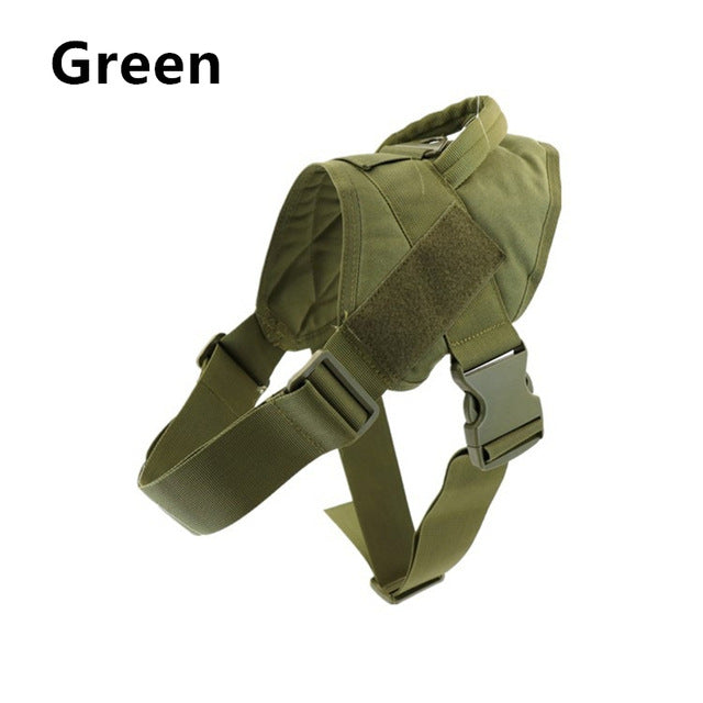 Dog Tactical Vest Nylon Outdoor Waterproof Dog Clothing Large And Medium-Sized Dog Training Vest Chest Strap Traction