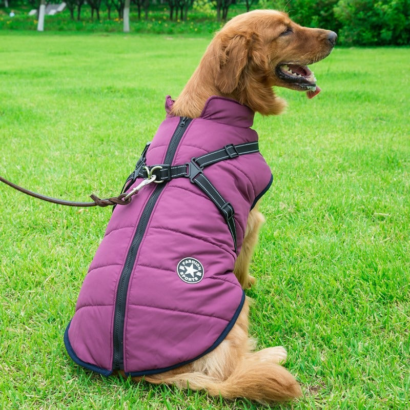 Pet clothing Large dog charging suit Thickened waterproof pet supplies Dog supplies