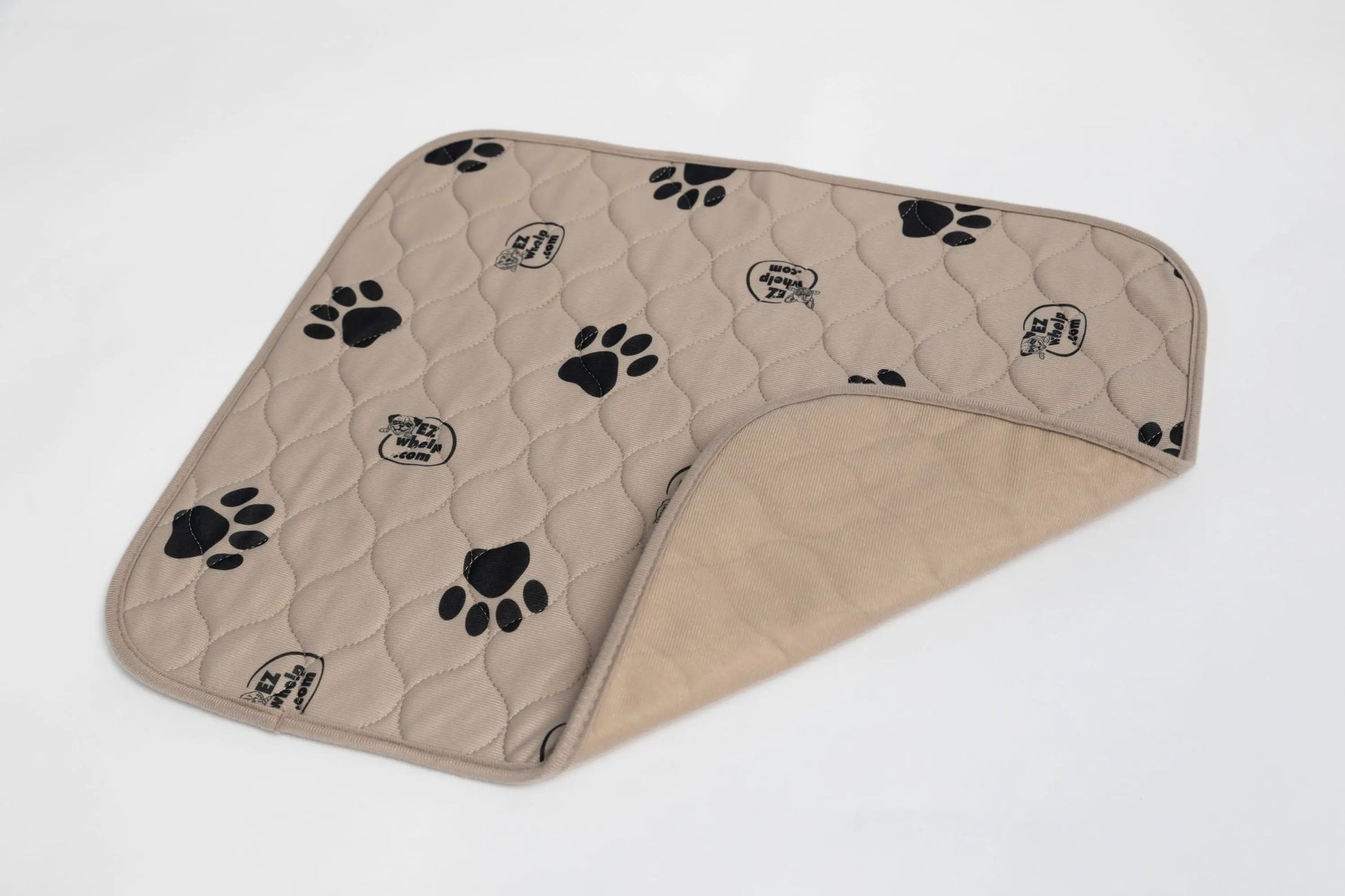 Light Brown Paw Print Pad/Mat, 2-Pack EZwhelp