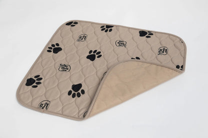 Light Brown Paw Print Pad/Mat, 2-Pack EZwhelp