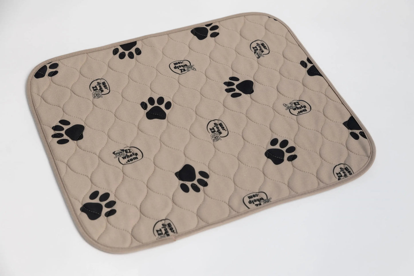 Light Brown Paw Print Pad/Mat, 2-Pack EZwhelp