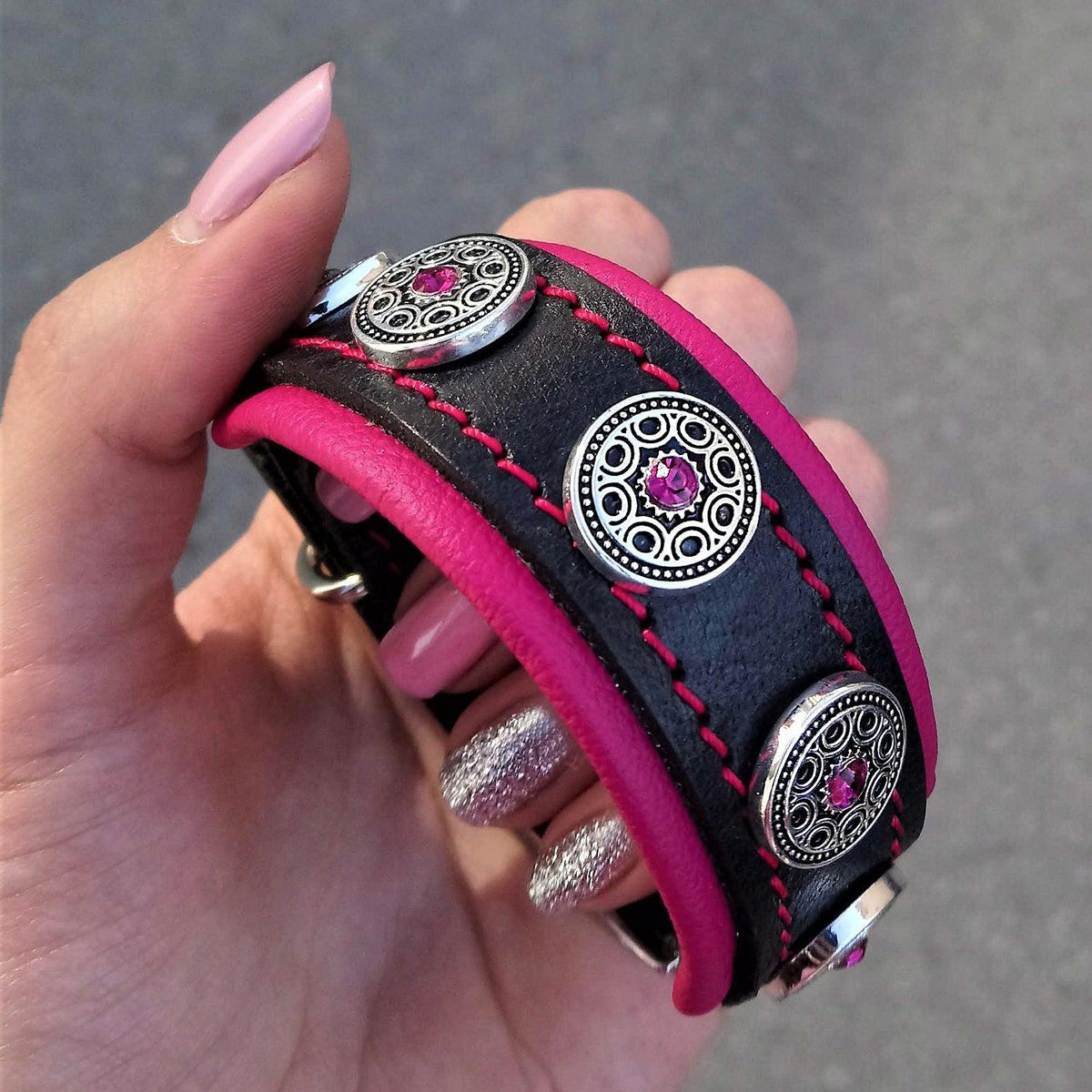 Bestia Bijou Leather Puppy Collar
