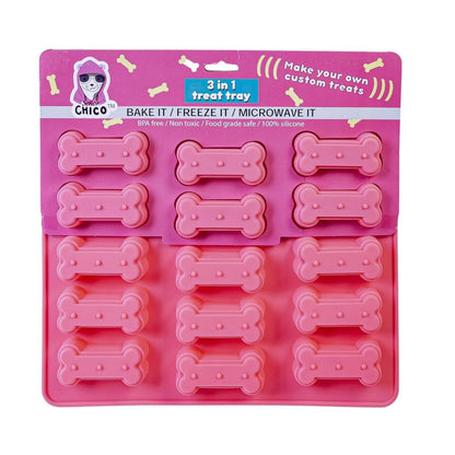 3-in-1 Dog Bone Silicone Treat Baking Tray for Healthy, Homemade Dog Treats and More American Pet Supplies