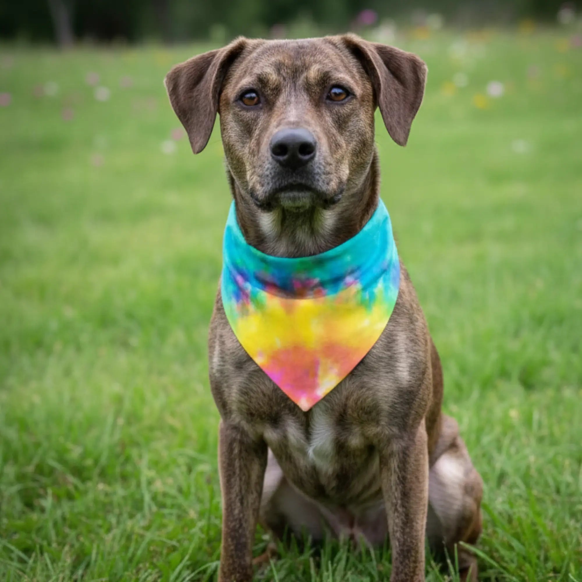 Custom Tie Dye Dog Bandana Happy Tails Outfitters