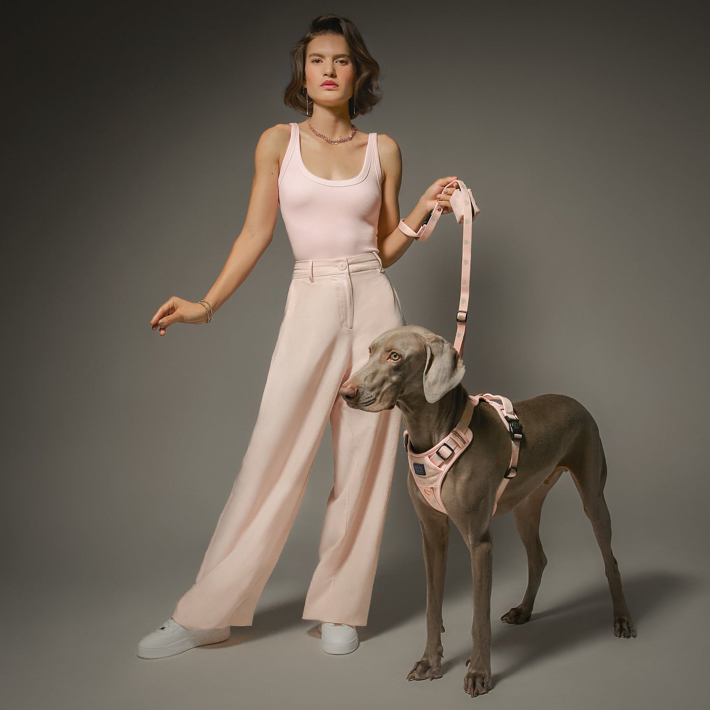 The NoMad Adjustable Luxe Harness - Sweetheart