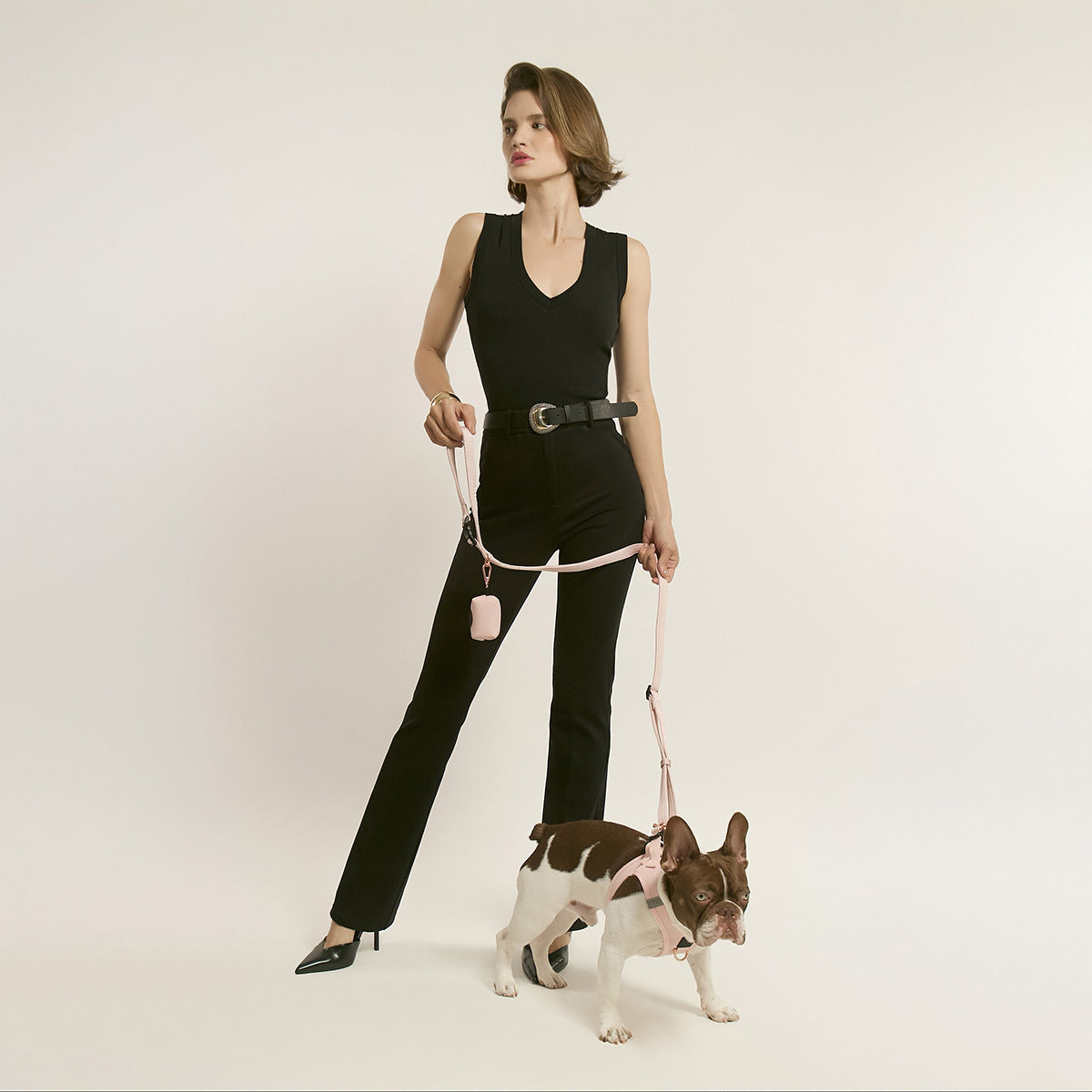 3-in-1 City Dog Leash - Blush
