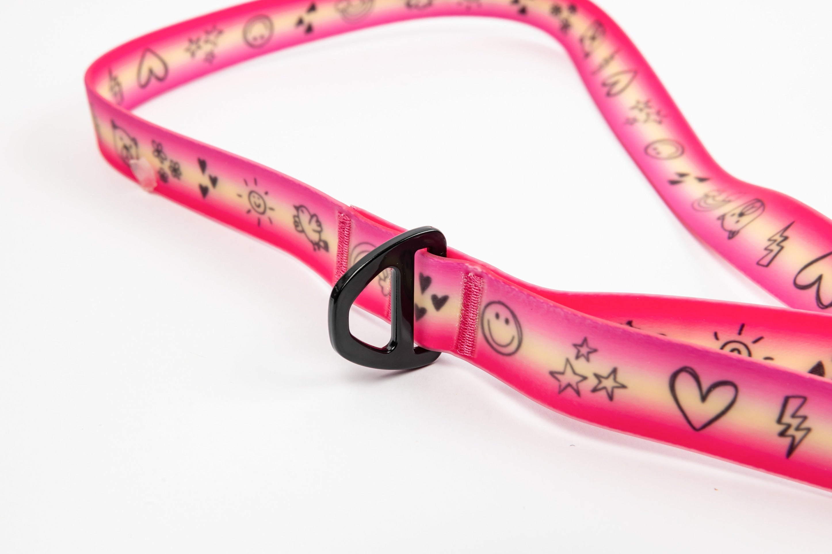 Doodles Print Waterproof Dog Leash - Pink Gradient
