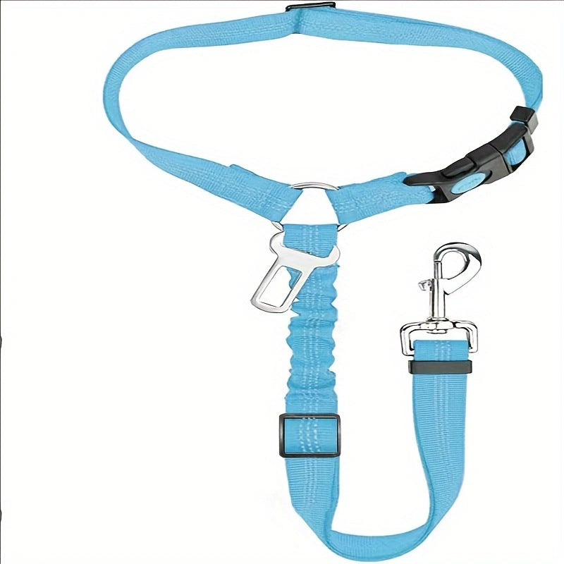 Pet car seat belt towing rope dog rope telescopic large dog ring buckle dog chain nylon