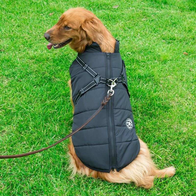 Pet clothing Large dog charging suit Thickened waterproof pet supplies Dog supplies